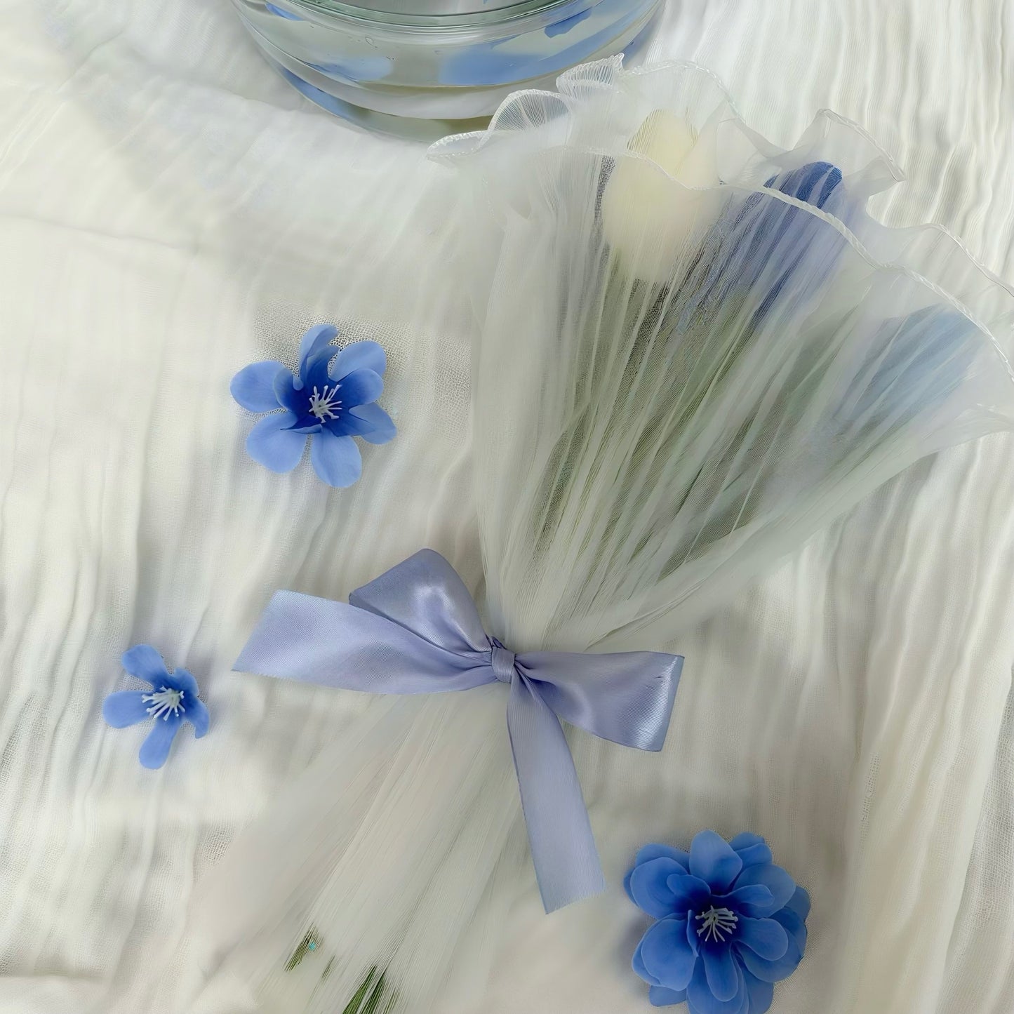 BOUQUET NUIT DE TULIPES 🩵