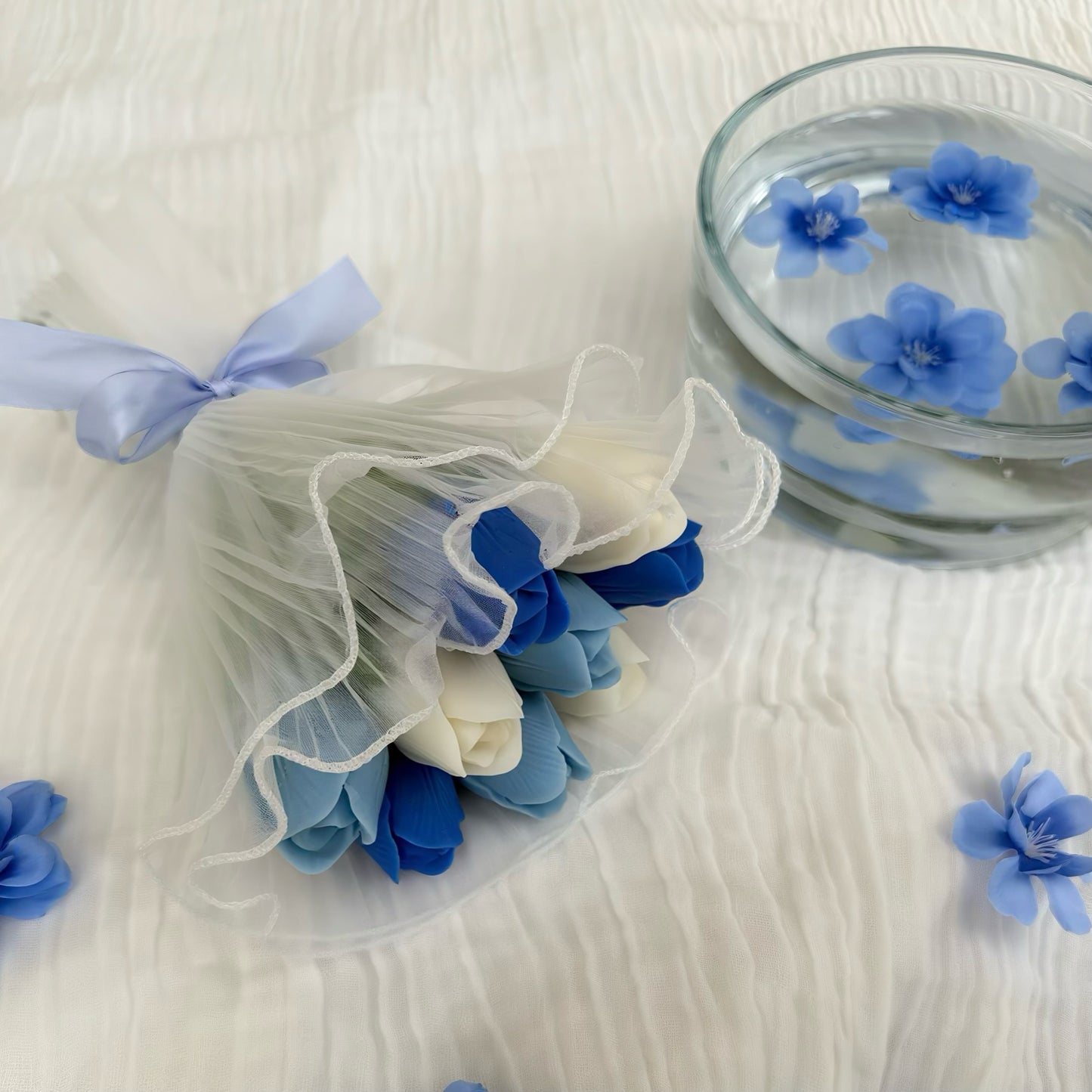 BOUQUET NUIT DE TULIPES 🩵