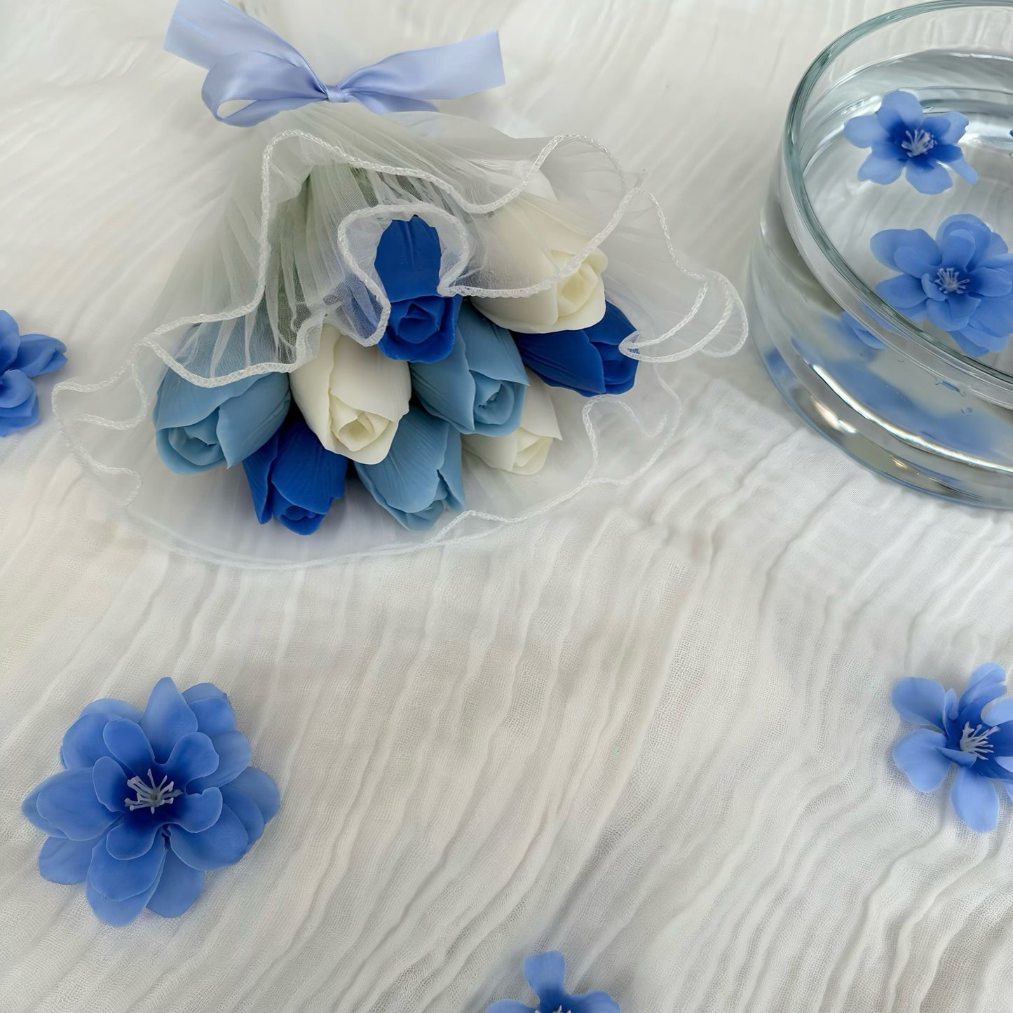 BOUQUET NUIT DE TULIPES 🩵